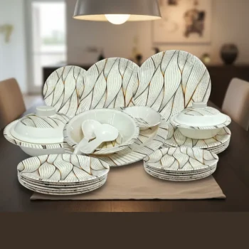 Printed Double Glazed Melamine Dinner Set